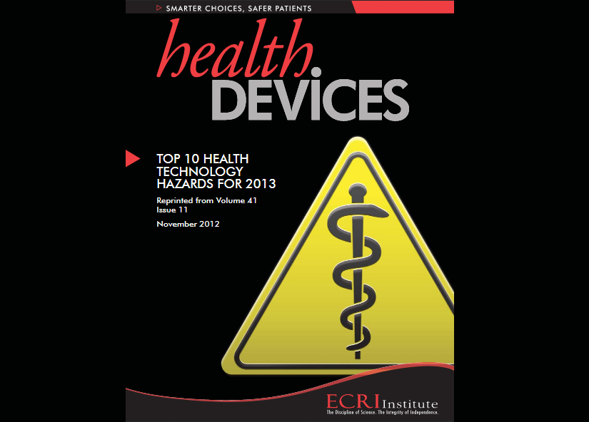 ECRI’s Top 10 Health Technology Hazards of 2013